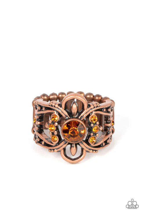 We Wear Crowns Here - Copper Ring #345