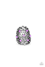 Load image into Gallery viewer, Floral Fancies - Purple Ring #133
