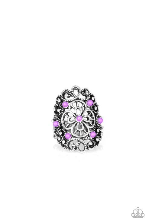 Floral Fancies - Purple Ring #133