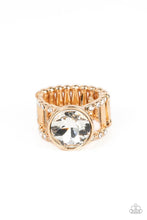 Load image into Gallery viewer, High Roller Sparkle - Gold Ring #394
