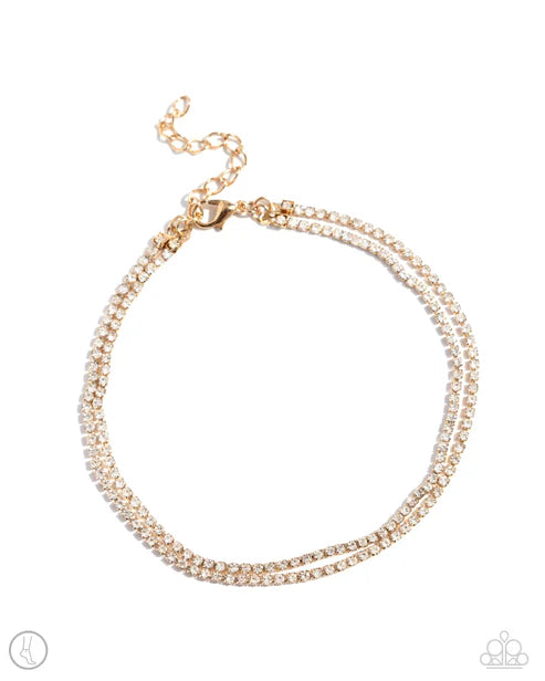 Dainty Declaration - Gold Anklet #5011