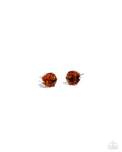 Load image into Gallery viewer, November Breathtaking Birthstone - Orange Post Earring #5267
