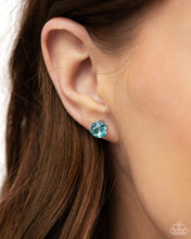 Load image into Gallery viewer, March Breathtaking Birthstone - Blue Post Earring #5268
