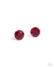 Load image into Gallery viewer, January Breathtaking Birthstone - Red Post Earring #5269
