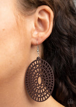 Load image into Gallery viewer, Tropical Retreat - Brown Earring #629
