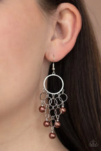 Load image into Gallery viewer, When Life Gives You Pearls - Brown Earrings #632

