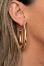 Load image into Gallery viewer, Find Your Anchor - Gold Hoop Earring #719
