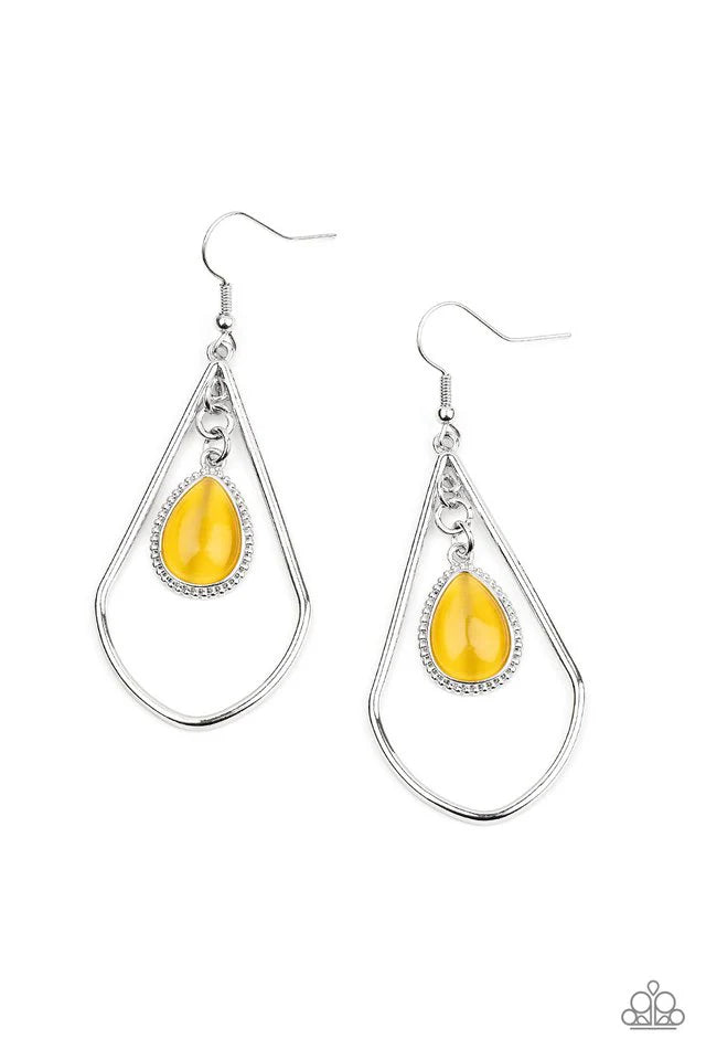 Ethereal Elegance - Yellow Earring #778