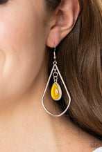 Load image into Gallery viewer, Ethereal Elegance - Yellow Earring #778

