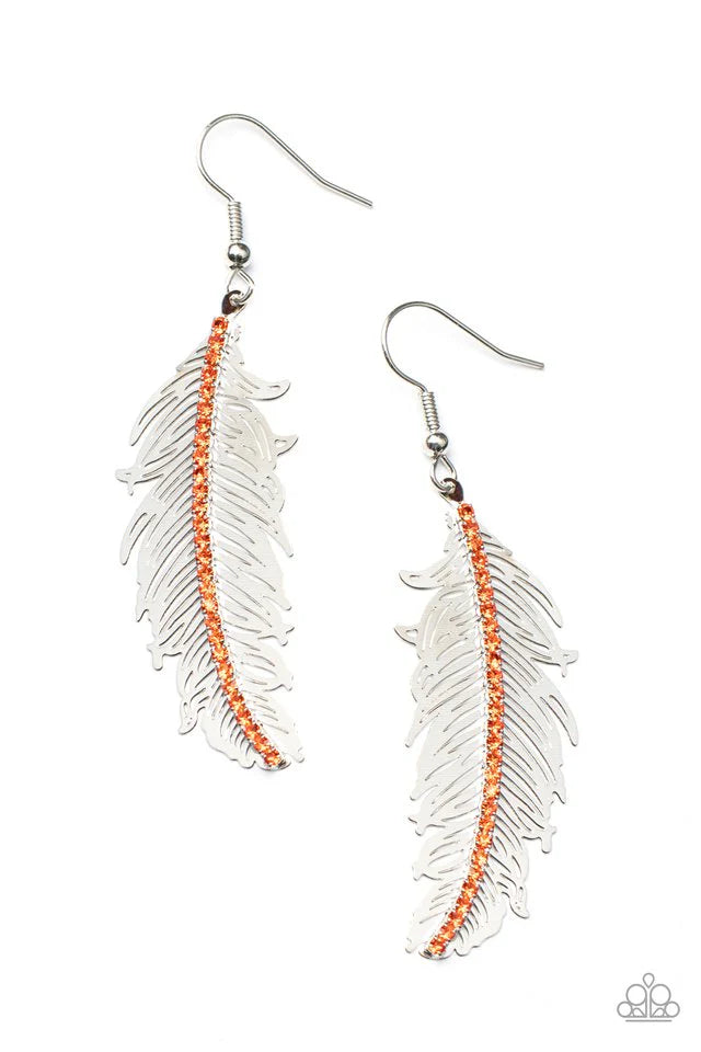 Fearless Flock - Orange Earring #808