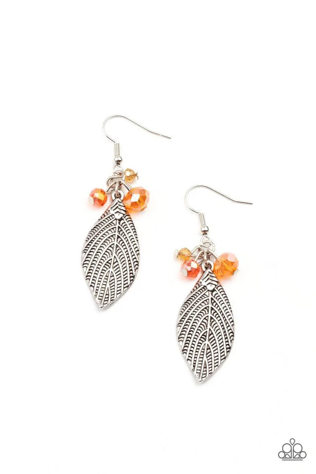 LEAF It To Fate - Orange Earring #809