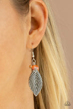 Load image into Gallery viewer, LEAF It To Fate - Orange Earring #809
