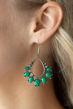 Load image into Gallery viewer, Flamboyant Ferocity - Green Earring #833
