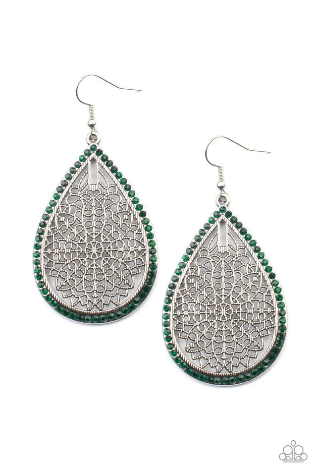 Fleur de Fantasy - Green Earring #834