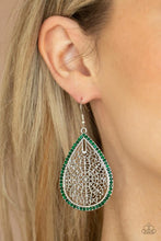 Load image into Gallery viewer, Fleur de Fantasy - Green Earring #834
