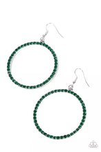 Load image into Gallery viewer, Head-Turning Halo - Green Earring #839
