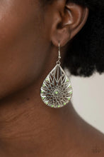 Load image into Gallery viewer, Icy Mosaic - Green Earrings #842
