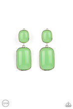 Load image into Gallery viewer, Meet Me At The Plaza - Green Clip-On Earring #846
