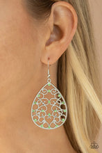 Load image into Gallery viewer, Midnight Carriage - Green Earring #847
