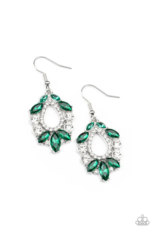 New Age Noble - Green Earrings #848