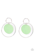 Load image into Gallery viewer, POP, Look, and Listen - Green Earring #849
