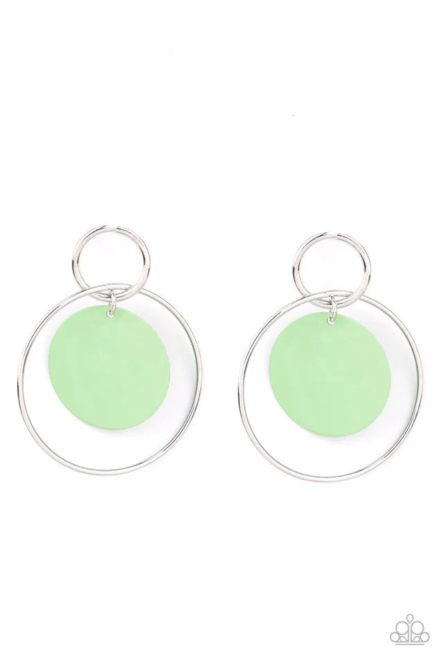 POP, Look, and Listen - Green Earring #849