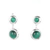 Subtle Smolder - Green Clip On Earring #855