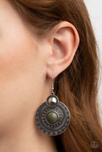 Load image into Gallery viewer, Terra Throwdown - Green Earring #857
