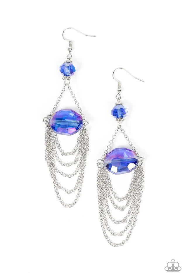 Ethereally Extravagant - Blue Earring #892