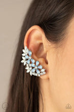 Load image into Gallery viewer, Garden Party Powerhouse - Blue Ear-Crawler Earring #895
