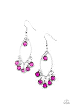 Load image into Gallery viewer, Glassy Grotto - Purple Earring #964

