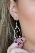 Load image into Gallery viewer, Glassy Grotto - Purple Earring #964
