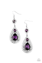 Load image into Gallery viewer, Posh Pageantry - Purple Earring #969
