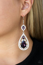 Load image into Gallery viewer, Posh Pageantry - Purple Earring #969

