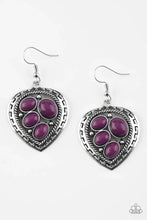 Load image into Gallery viewer, Wild Heart Wonder - Purple Earring #978
