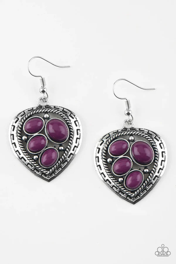 Wild Heart Wonder - Purple Earring #978