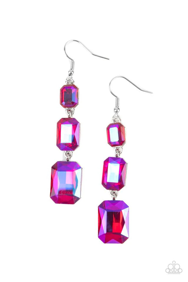 Cosmic Red Carpet - Pink Earring #1132