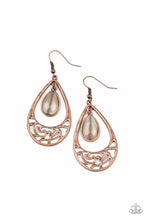 Load image into Gallery viewer, DEW You Feel Me? - Copper Earrings #1070
