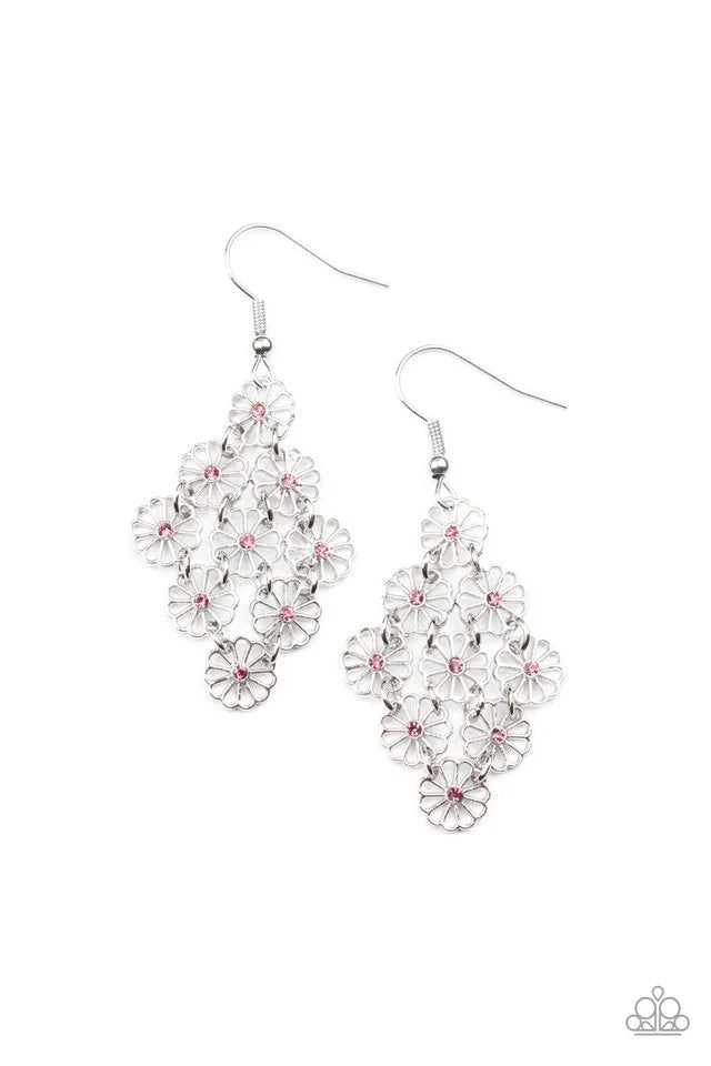 Bustling Blooms - Purple Earring #953
