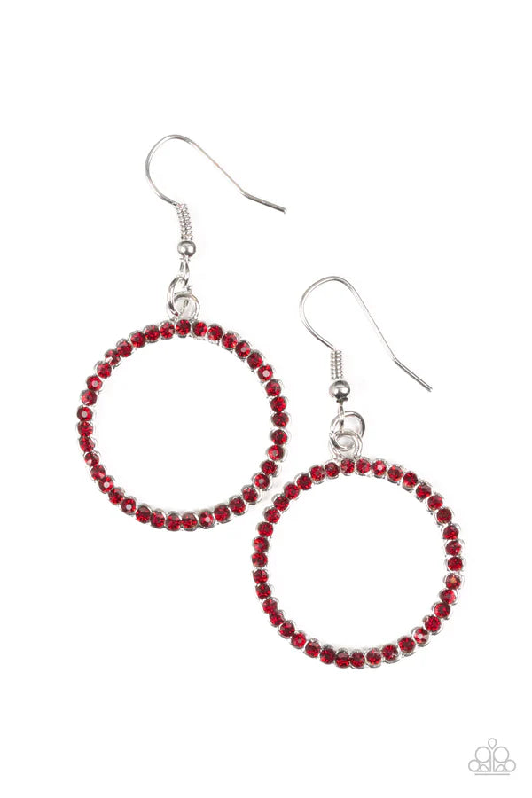Champagne Chic - Red Earring #1007