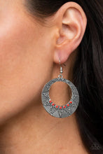 Load image into Gallery viewer, Adobe Dusk - Red Earring #1000
