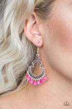 Load image into Gallery viewer, Babe Alert - Pink Earrings #1121
