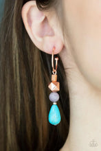 Load image into Gallery viewer, Boulevard Stroll - Copper Hoop Earring #1065
