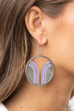 Load image into Gallery viewer, Delightfully Deco - Purple Earring #955
