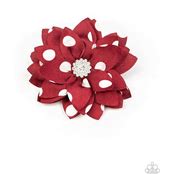 Silk Gardens - Red Hair Bow #504
